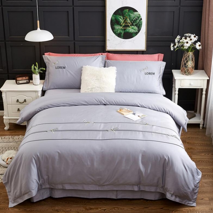 91家纺网 家纺一手货源 找家纺 （总）久典家纺 2018新款60S长绒棉绣花四件套