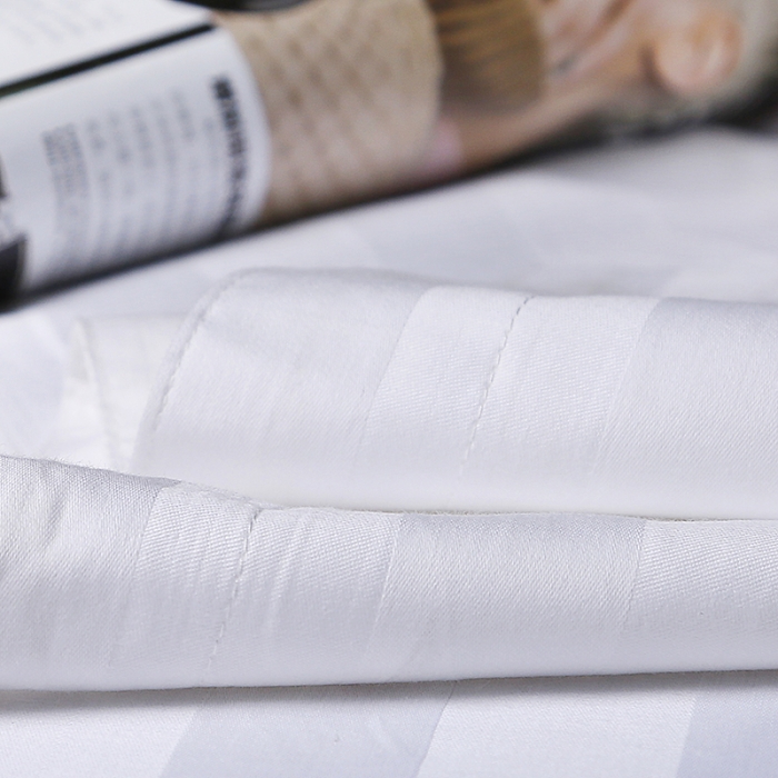 91家纺网 家纺一手货源 找家纺 久典家居 酒店星级宾馆床上用品全棉40s加密三公分缎条四件套