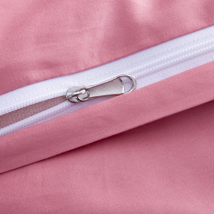 91家纺网 家纺一手货源 找家纺 久典家纺 2019年60S长绒棉蜻蜓绣四件套 玫红