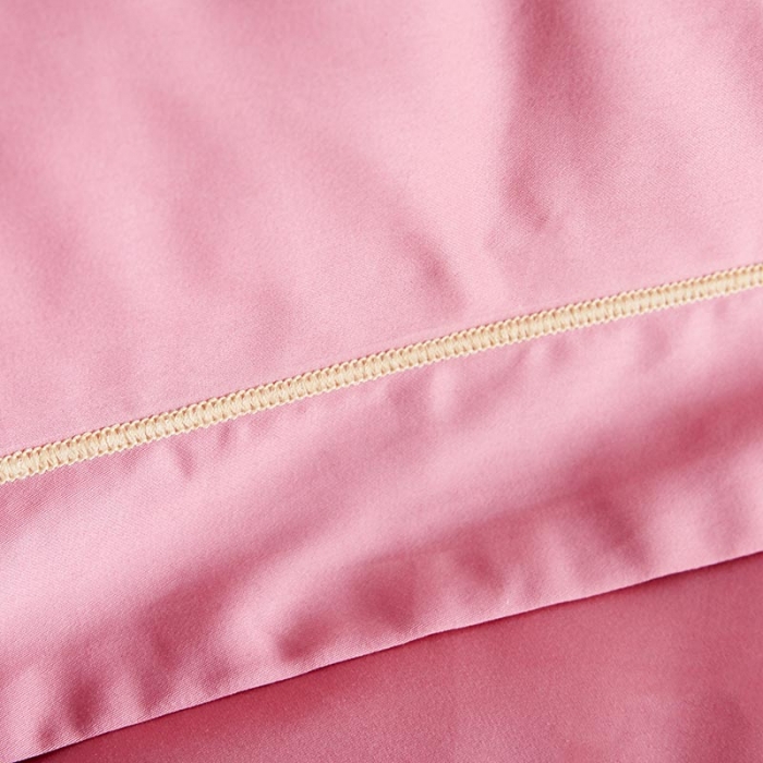 91家纺网 家纺一手货源 找家纺 久典家纺 2019年60S长绒棉蜻蜓绣四件套 玫红