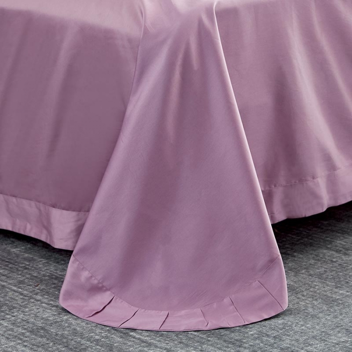 91家纺网 家纺一手货源 找家纺 久典家纺 2019年60S长绒棉蜻蜓绣四件套 紫色