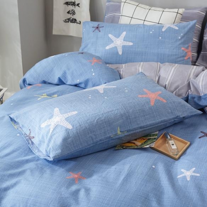 91家纺网 家纺一手货源 找家纺 （总）久典家纺 2018新款全棉水洗棉印花四件套