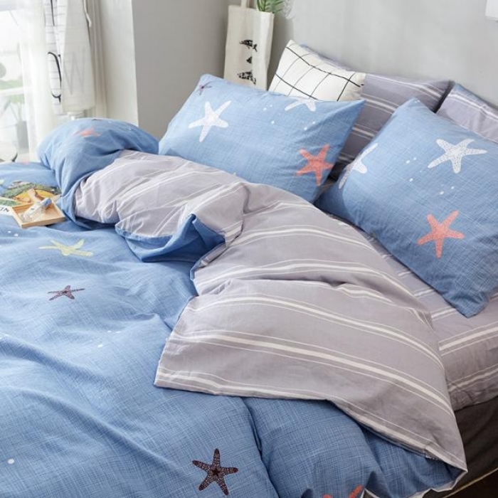 91家纺网 家纺一手货源 找家纺 （总）久典家纺 2018新款全棉水洗棉印花四件套