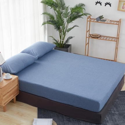 91家纺网 家纺一手货源 找家纺 （总）久典家纺 色织水洗棉基础款纯色系列单品床笠