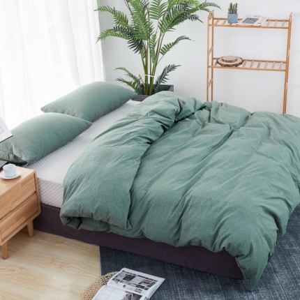 91家纺网 家纺一手货源 找家纺 （总）久典家纺 色织水洗棉基础款纯色系列单品被套