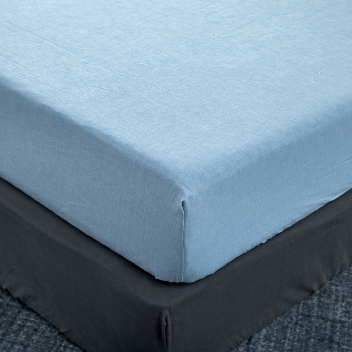 91家纺网 家纺一手货源 找家纺 （总）久典家纺 色织水洗棉基础款纯色系列单品床笠