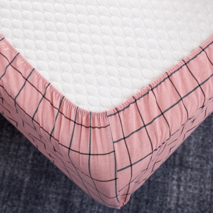 91家纺网 家纺一手货源 找家纺 （总）久典家纺 色织水洗棉基础款中格系列单品床笠