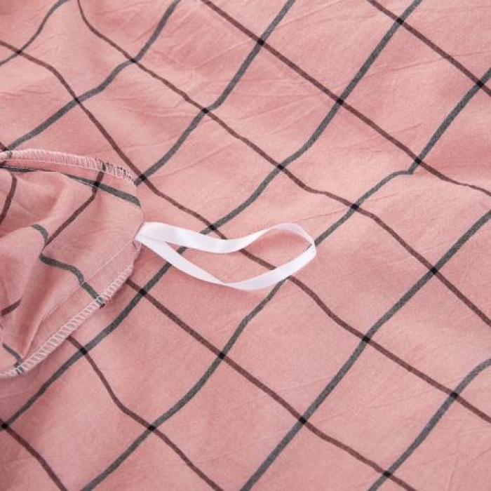 91家纺网 家纺一手货源 找家纺 （总）久典家纺 色织水洗棉基础款中格系列单品被套