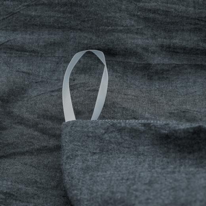 91家纺网 家纺一手货源 找家纺 久典家纺 色织水洗棉基础款纯色系列四件套床单款 黑灰色