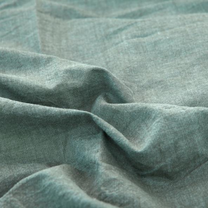 91家纺网 家纺一手货源 找家纺 久典家纺 色织水洗棉基础款纯色系列四件套床单款 清新绿