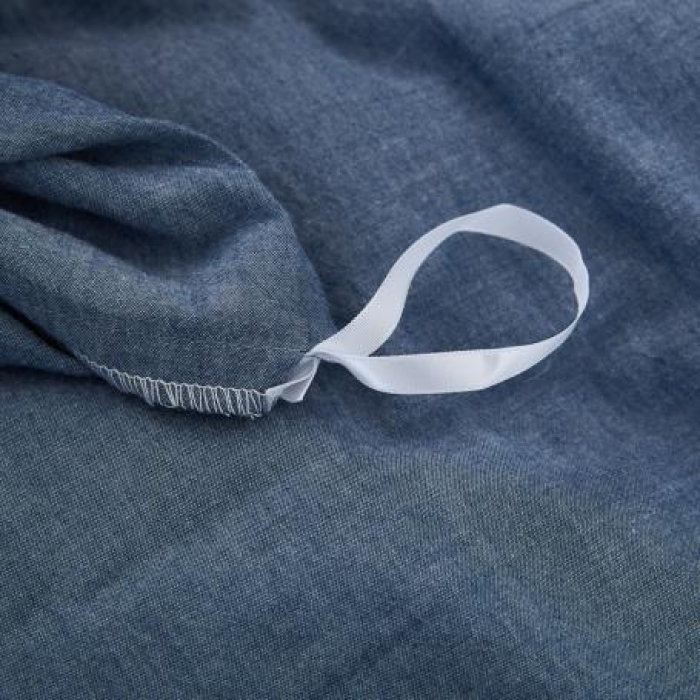 91家纺网 家纺一手货源 找家纺 久典家纺 色织水洗棉基础款纯色系列四件套床单款 运动蓝