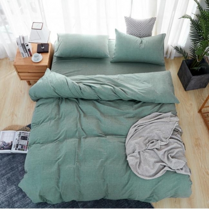 91家纺网 家纺一手货源 找家纺 （总）久典家纺 2019色织水洗棉基础款系列汇总四件套床单款