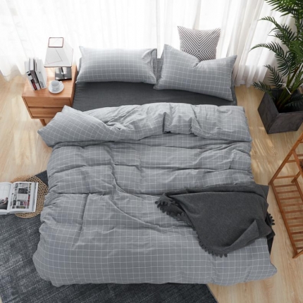 91家纺网 家纺一手货源 找家纺 （总）久典家纺 2019色织水洗棉基础款系列汇总四件套床单款