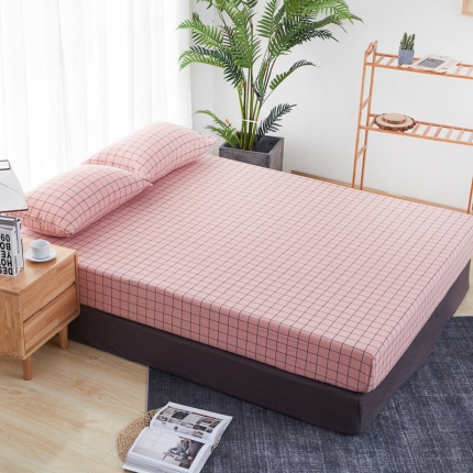 91家纺网 家纺一手货源 找家纺 （总）久典家纺 2019新款色织水洗棉基础款系列汇总单品床笠