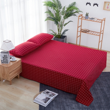 91家纺网 家纺一手货源 找家纺 （总）久典家纺 2019新款色织水洗棉基础款系列汇总单品床单