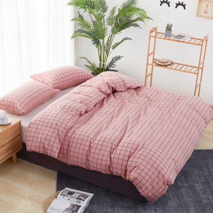 91家纺网 家纺一手货源 找家纺 （总）久典家纺 2019新款色织水洗棉基础款系列汇总单品被套