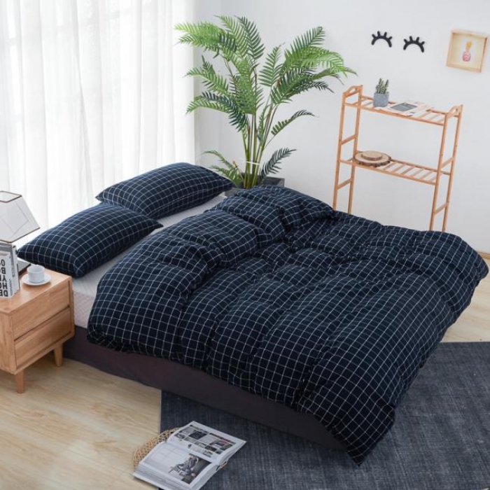 91家纺网 家纺一手货源 找家纺 （总）久典家纺 2019新款色织水洗棉基础款系列汇总单品被套