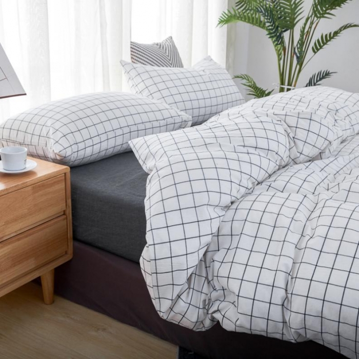 91家纺网 家纺一手货源 找家纺 （总）久典家纺色织水洗棉基础款系列汇总单品枕套48*74一对