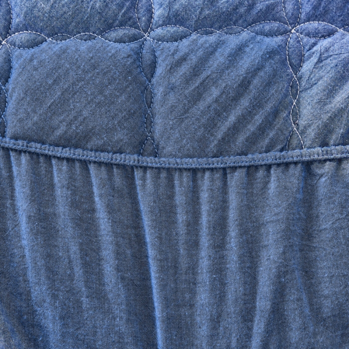 91家纺网 家纺一手货源 找家纺 久典家居 2019新款色织全棉水洗棉夹棉床笠 运动蓝