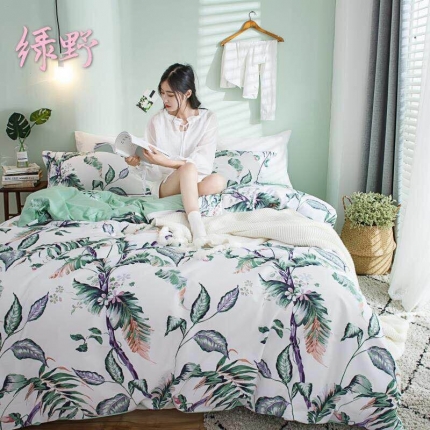 91家纺网 家纺一手货源 找家纺 （总）格子铺 全棉13372四件套