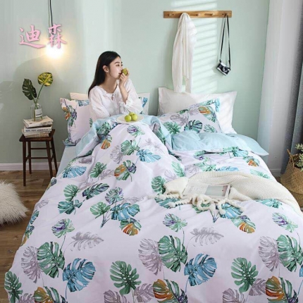 91家纺网 家纺一手货源 找家纺 （总）格子铺 全棉13372四件套