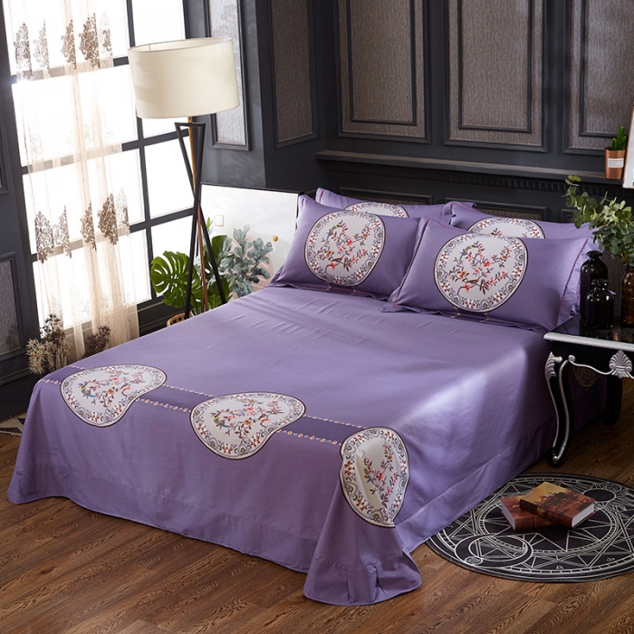 91家纺网 家纺一手货源 找家纺  雲归梦活性大版匹马棉-中国风花型汐水西