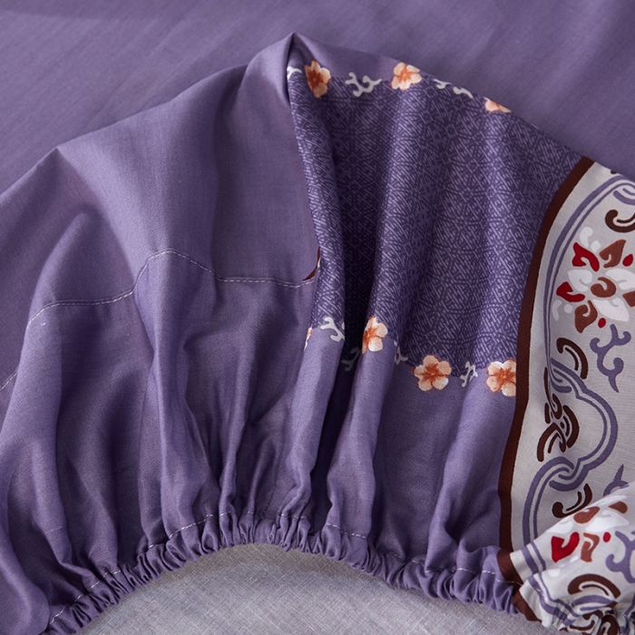 91家纺网 家纺一手货源 找家纺  雲归梦活性大版匹马棉-中国风花型汐水西