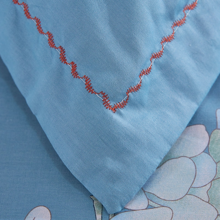 91家纺网 家纺一手货源 找家纺  雲归梦活性大版匹马棉-中国风花型（喜上眉梢