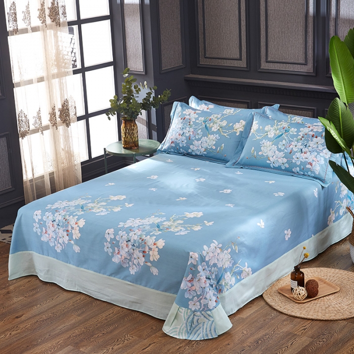 91家纺网 家纺一手货源 找家纺  雲归梦活性大版匹马棉-中国风花型（喜上眉梢