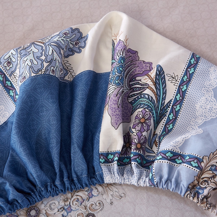 91家纺网 家纺一手货源 找家纺  雲归梦活性大版匹马棉-中国风花型（新德里