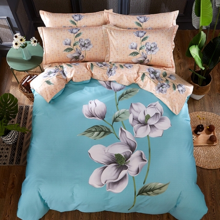 91家纺网 家纺一手货源 找家纺 （总）雲归梦活性大版匹马棉-中国风花型（床笠款）