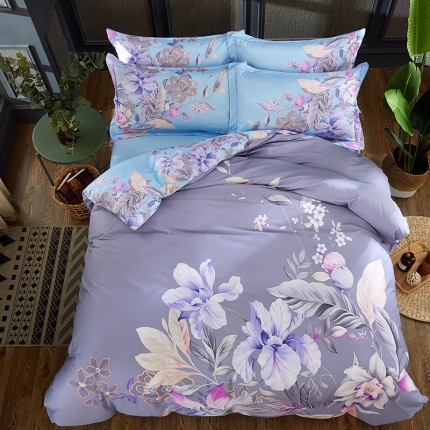 91家纺网 家纺一手货源 找家纺 （总）雲归梦活性大版匹马棉-中国风花型（床笠款）