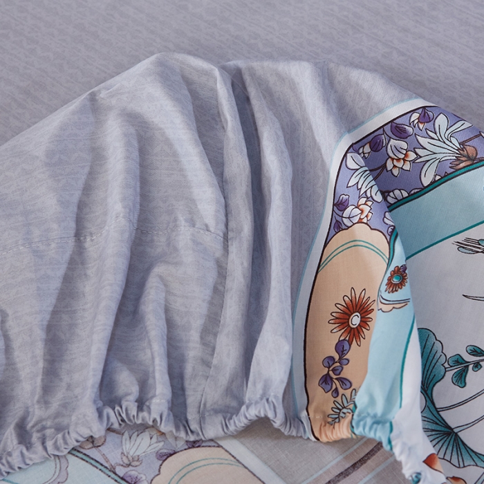 91家纺网 家纺一手货源 找家纺 （总）雲归梦活性大版匹马棉-中国风花型（床笠款）