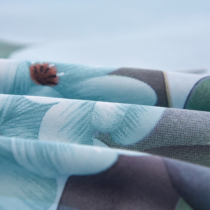 91家纺网 家纺一手货源 找家纺  雲归梦活性大版匹马棉-中国风花型花晨月夕