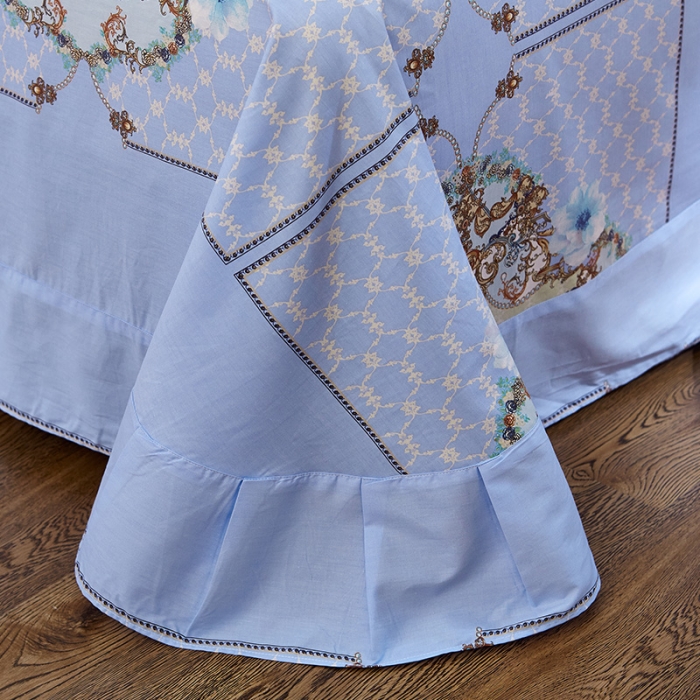 91家纺网 家纺一手货源 找家纺 雲归梦 活性大版匹马棉四件套-北欧风花型床单款 如梦令