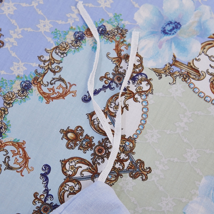 91家纺网 家纺一手货源 找家纺 （总）雲归梦 活性大版匹马棉四件套-北欧风花型床笠款