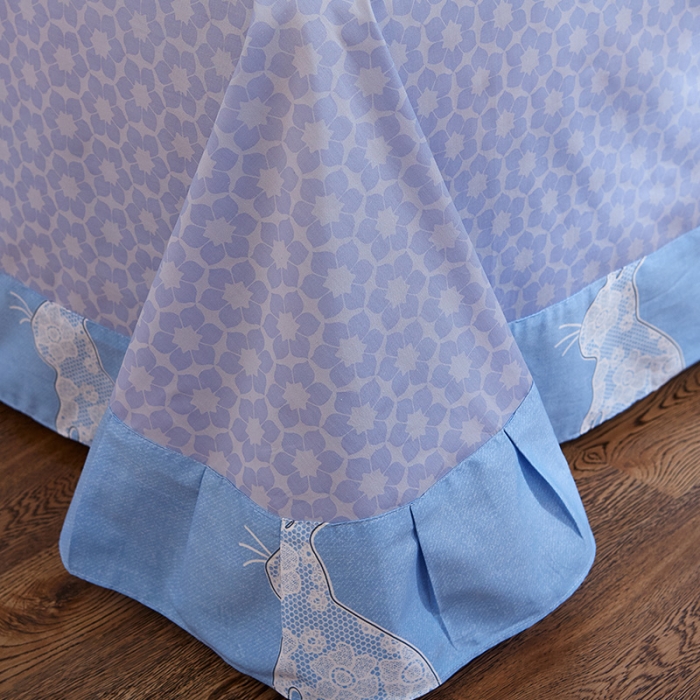 91家纺网 家纺一手货源 找家纺 雲归梦 活性大版匹马棉四件套-北欧风花型床单款 安美