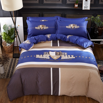 雲归梦 活性大版匹马棉四件套-北欧风花型床单款 北欧物语