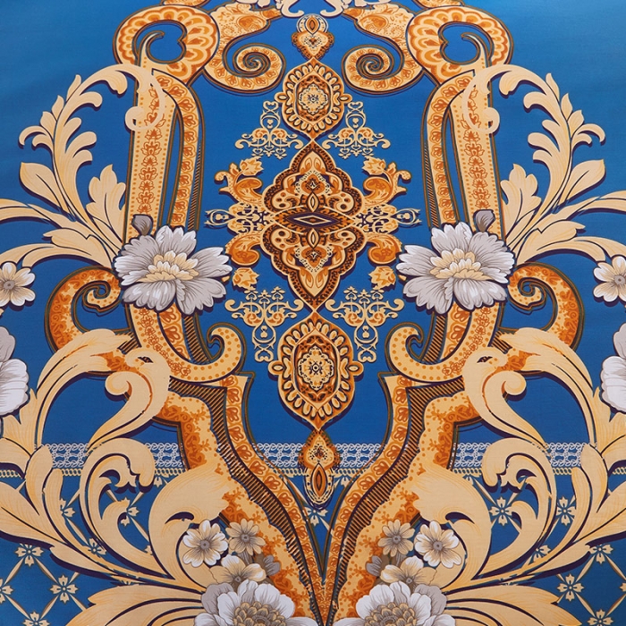 91家纺网 家纺一手货源 找家纺 雲归梦 活性大版匹马棉四件套-北欧风花型床单款 格瑞斯