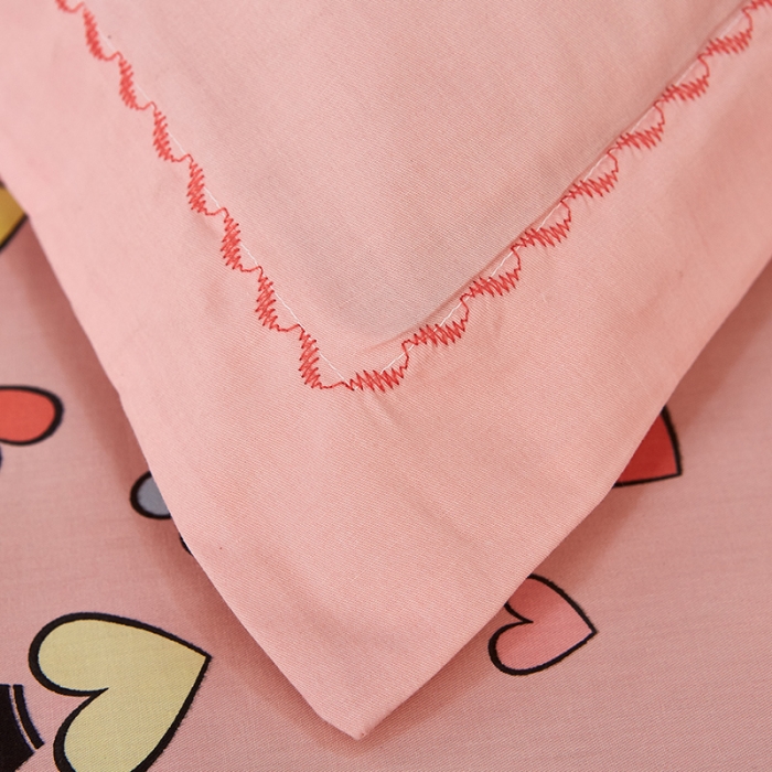 91家纺网 家纺一手货源 找家纺 雲归梦 活性大版匹马棉四件套-北欧风花型床单款 恋恋不舍