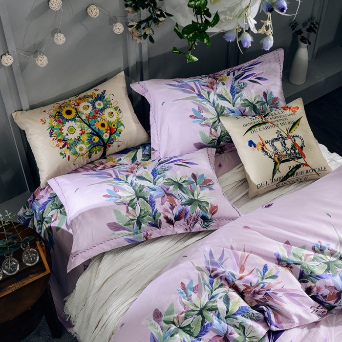 91家纺网 家纺一手货源 找家纺  雲归梦活性大版匹马棉-中国风花型潘多拉