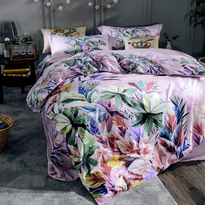 91家纺网 家纺一手货源 找家纺  雲归梦活性大版匹马棉-中国风花型潘多拉