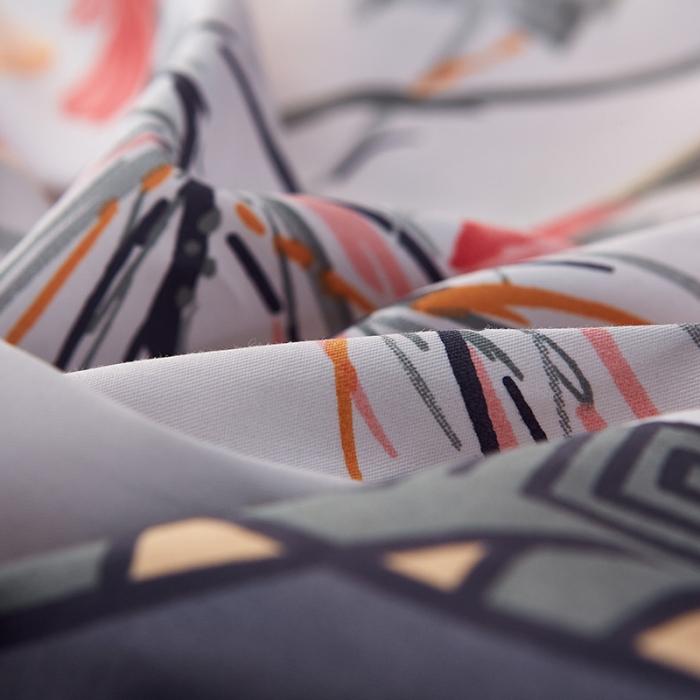 91家纺网 家纺一手货源 找家纺 雲归梦活性大版匹马棉-中国风花型胭脂恋蓝