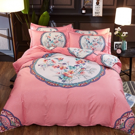 （总）雲归梦 活性大版全棉四件套床笠款