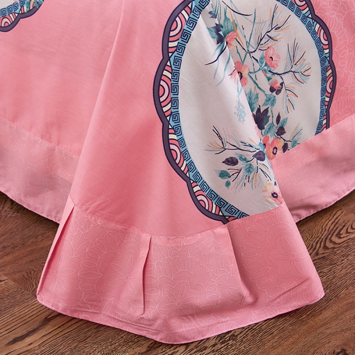 91家纺网 家纺一手货源 找家纺 （总）雲归梦 活性大版全棉四件套床单款