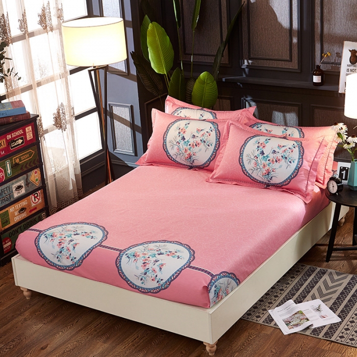 91家纺网 家纺一手货源 找家纺 （总）雲归梦 活性大版全棉四件套床笠款