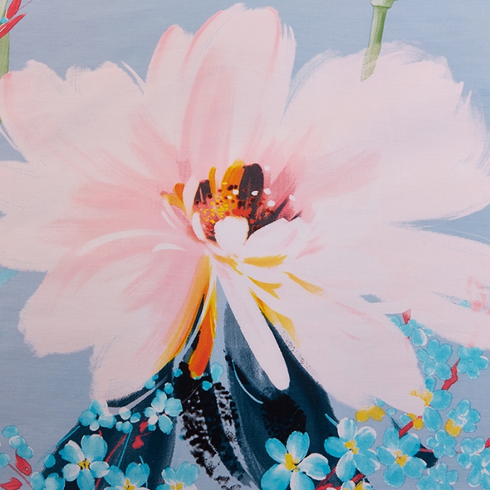 91家纺网 家纺一手货源 找家纺 雲归梦 活性大版全棉四件套床单款清水涟漪