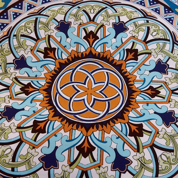 91家纺网 家纺一手货源 找家纺 雲归梦 活性大版全棉四件套床单款三生缘