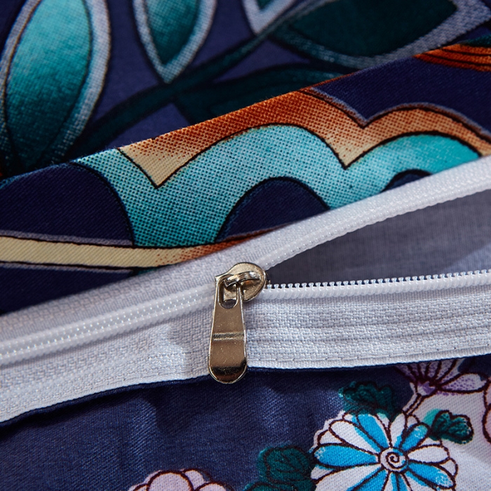 91家纺网 家纺一手货源 找家纺 雲归梦 活性大版全棉四件套床单款韵味