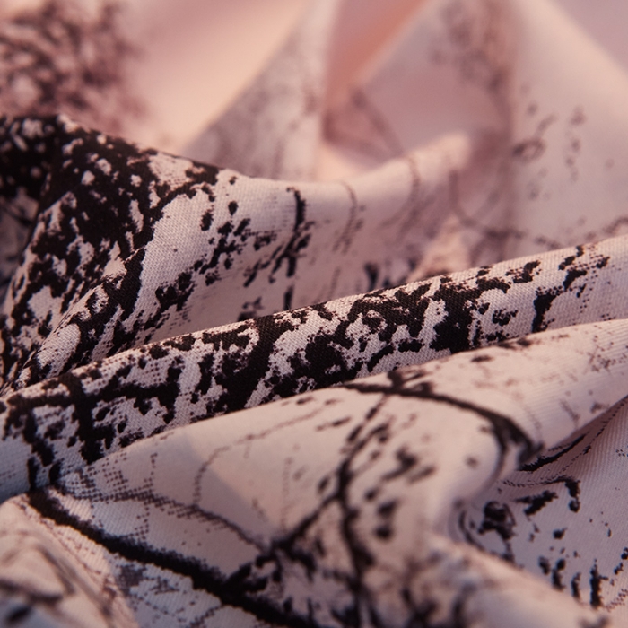 91家纺网 家纺一手货源 找家纺 雲归梦 活性大版全棉四件套床单款 空相忆